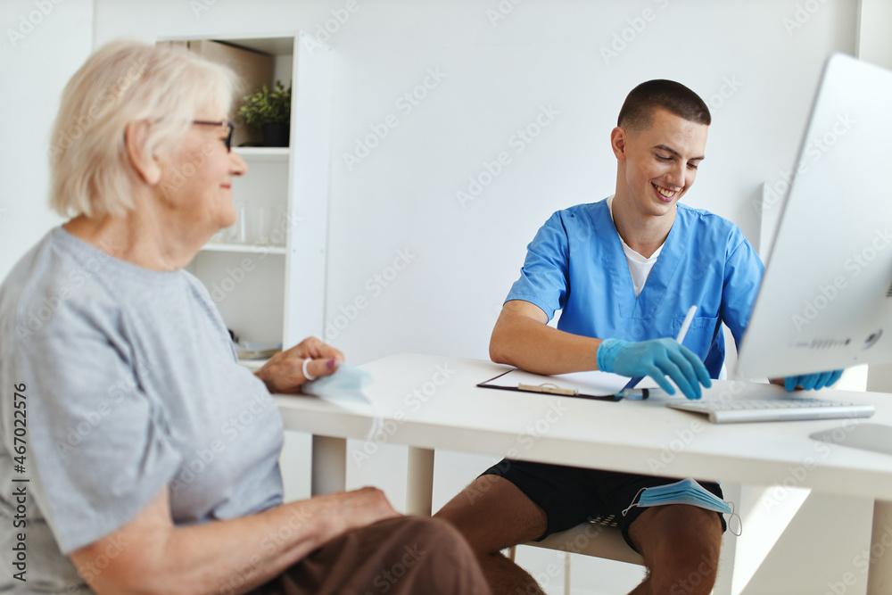 patient at the doctor's appointment health care