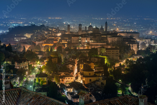 The ancient city of Bergamo