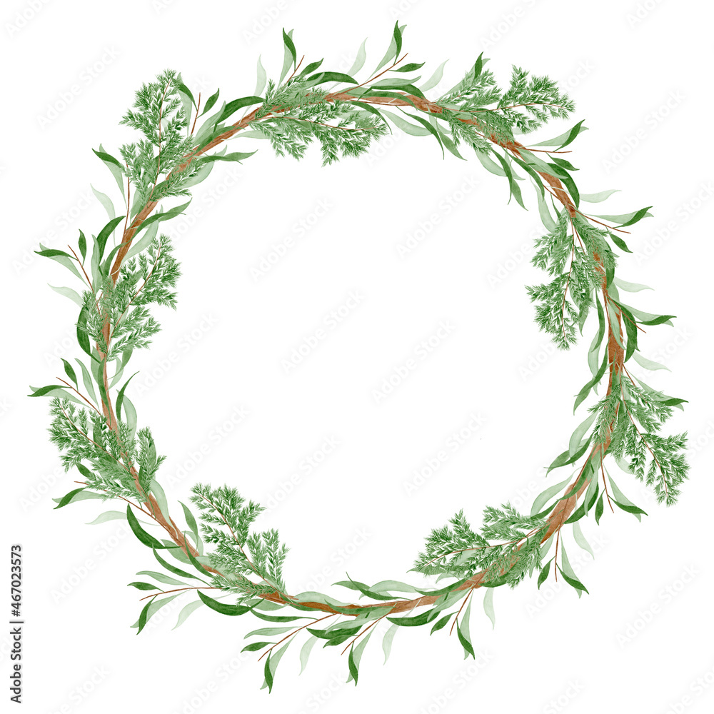 Guirlanda de Natal com folhagem Guirlanda de Natal com folhagem