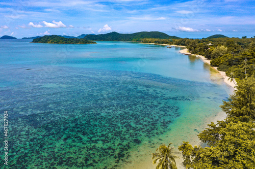 Koh Mak tropical island and its paradise beach near koh Chang, Trat, Thailand