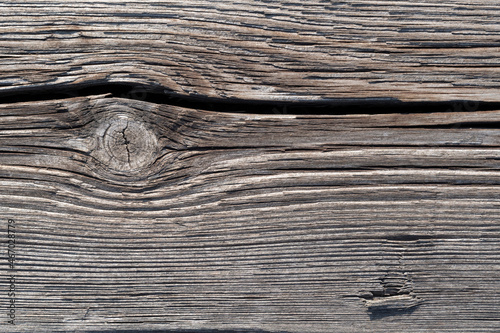Old, gray, cracked wood 
