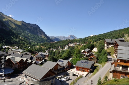 Valloire seen from the cable car