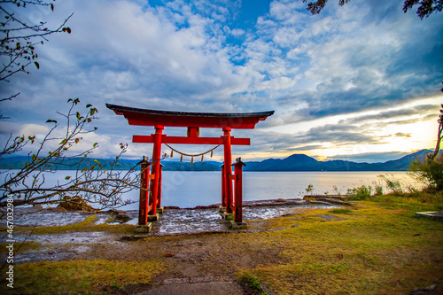 秋田県　田沢湖の風景 © スプやん
