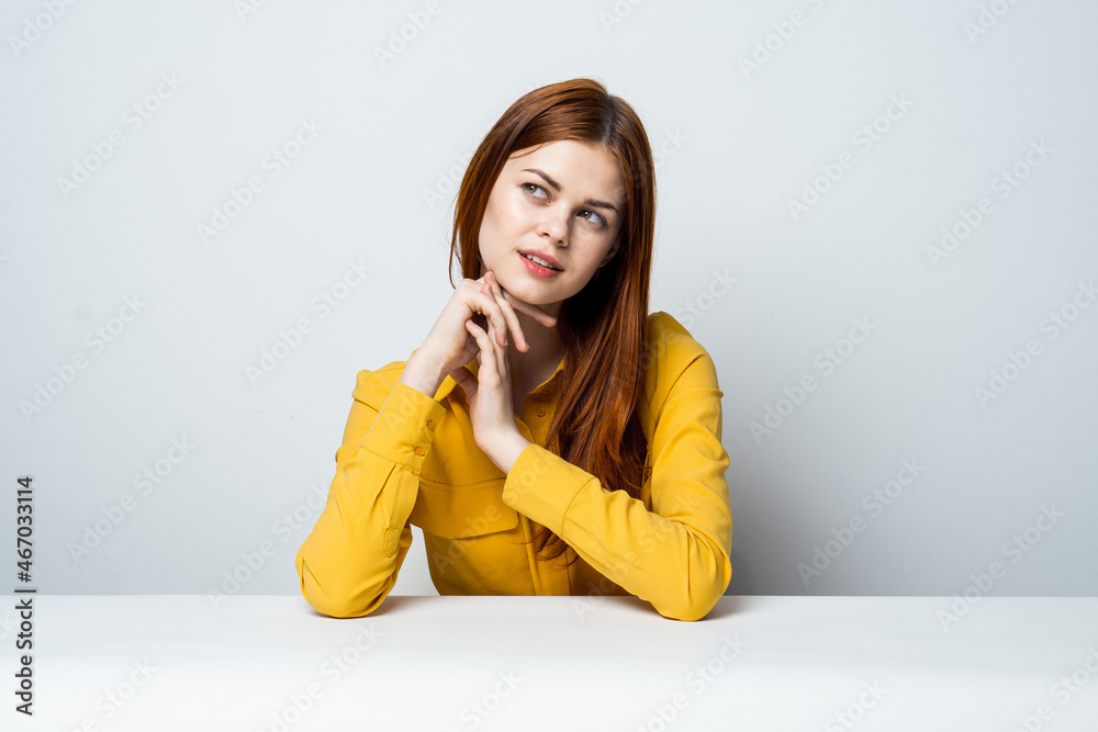 woman at the table eating sushi restaurant japanese snack woman at the table eating sushi restaurant japanese snack