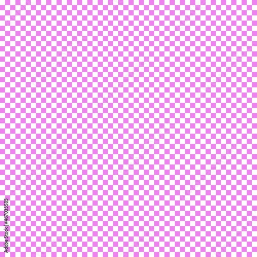 Checkerboard with very small squares. Violet and White colors of checkerboard. Chessboard, checkerboard texture. Squares pattern. Background.