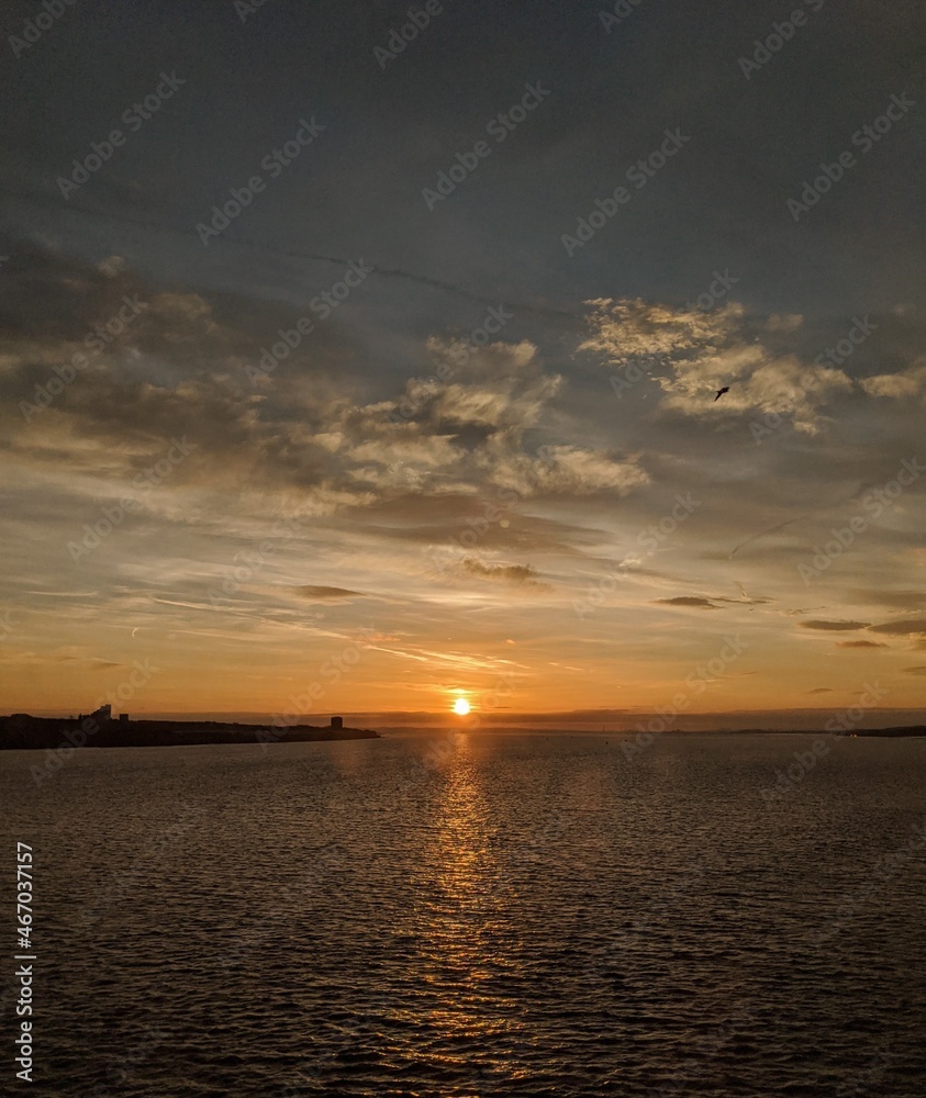 sunset over the sea sunset over the sea