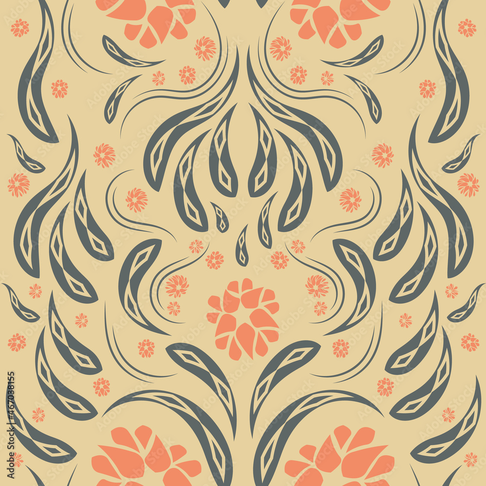 Folk flowers print Floral pattern Ethnic art