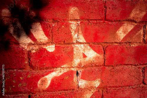 red brick wall