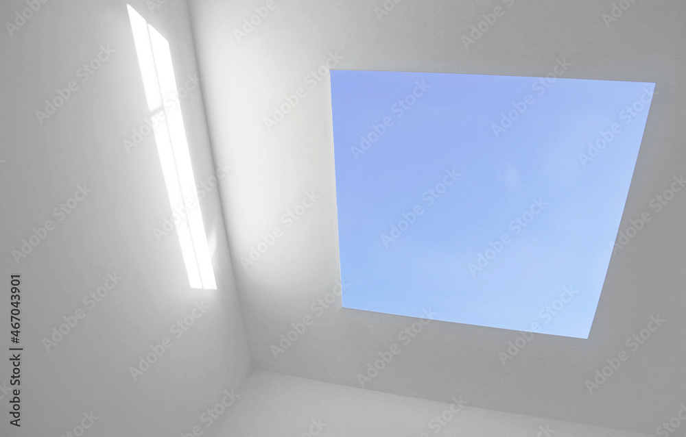 empty white room