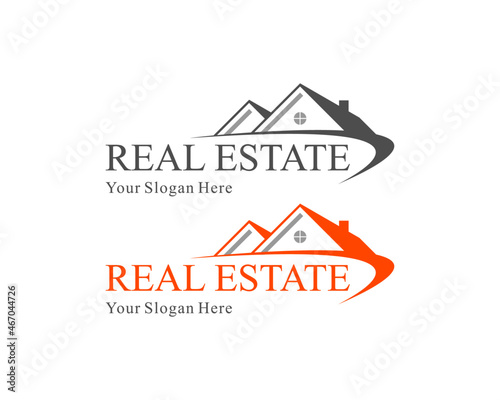 Real Estate Logo, House Logo Design Template Vector Illustration