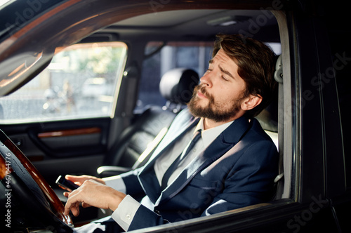 bearded man official passenger driver road self confidence © SHOTPRIME STUDIO