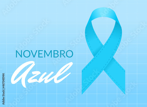Banner alluding to blue November. Prostate Cancer Awareness.