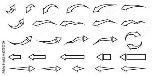 Volumetric arrows, great design for any purposes. Vector illustration. Stock image. 