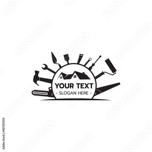 House Builder Logo Vector illustration