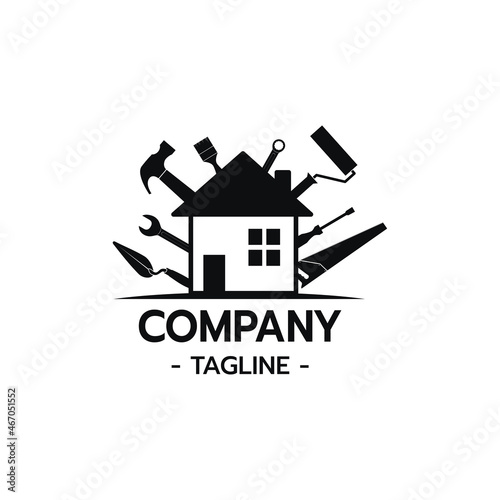 House Builder Logo Vector illustration
