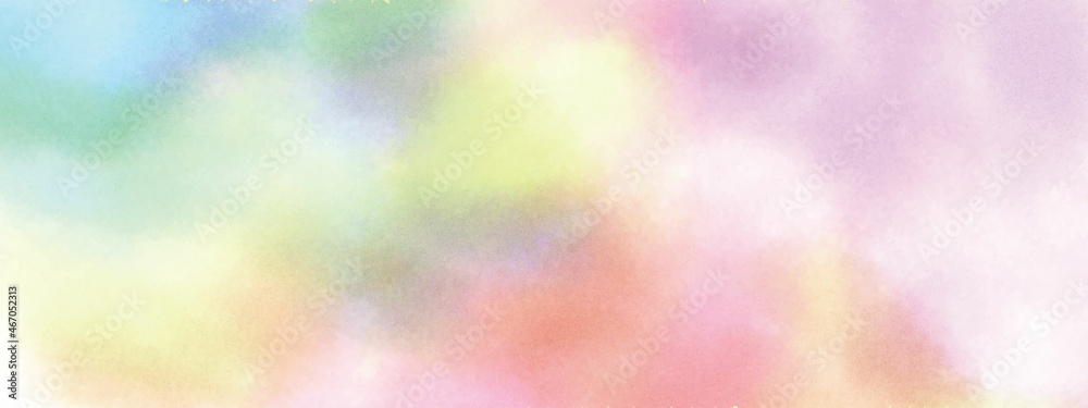 fluffy cloud and sky with pastel gradient color and grunge texture background