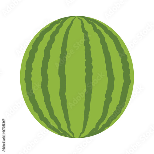 Cute watermelon fruits cartoon clip art icon in vector design