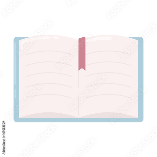 open book with bookmark