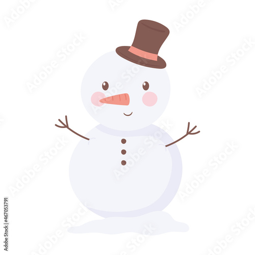 christmas snowman cartoon