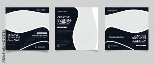 Digital business marketing agency instagram post template