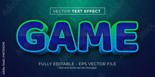 Cartoon game text effect editable comic and funny text style