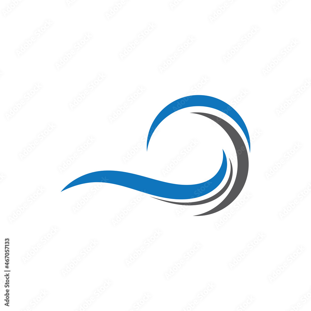 Water wave icon vector Water wave icon vector