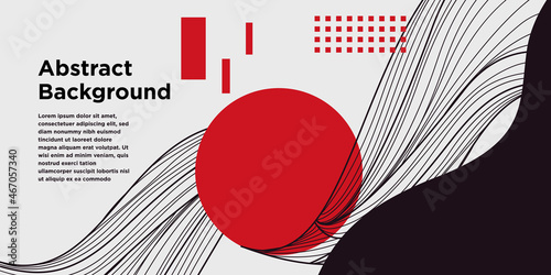 Red and Black Abstract Background