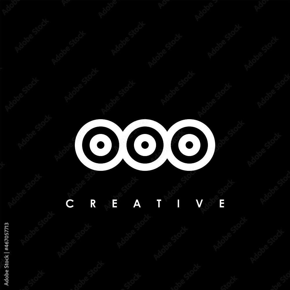 OOO Letter Initial Logo Design Template Vector Illustration