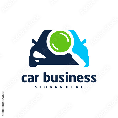 Car search logo vector template, Creative car logo design concepts