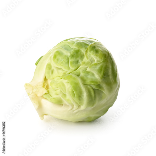 Raw fresh Brussels sprout on white background © Pixel-Shot