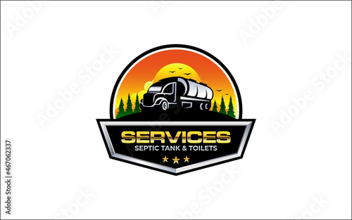 Illustration graphic vector of septic tank clean service logo design template-05