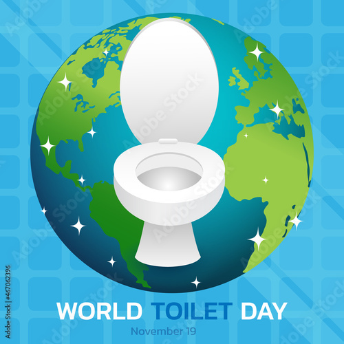 World toilet day. Vector illustration of world toilet day