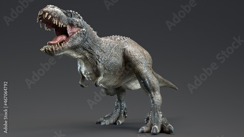 Wallpaper Mural V - Rex dinosaur , of background. 3d rendering Torontodigital.ca