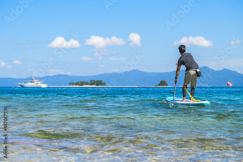SUP 福井県水島 海山空 絶景