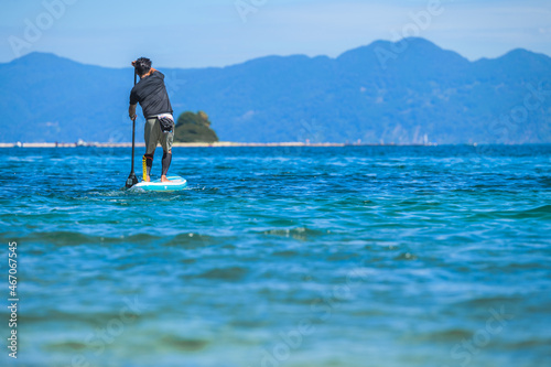 SUP 福井県水島 海山空 絶景