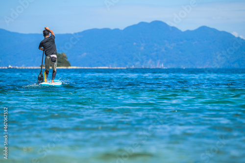 SUP 福井県水島 海山空 絶景
