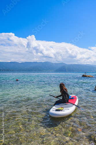 SUP 福井県水島 海山空 絶景