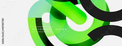 Circle abstract background. Vector illustration for wallpaper banner background card or landing page