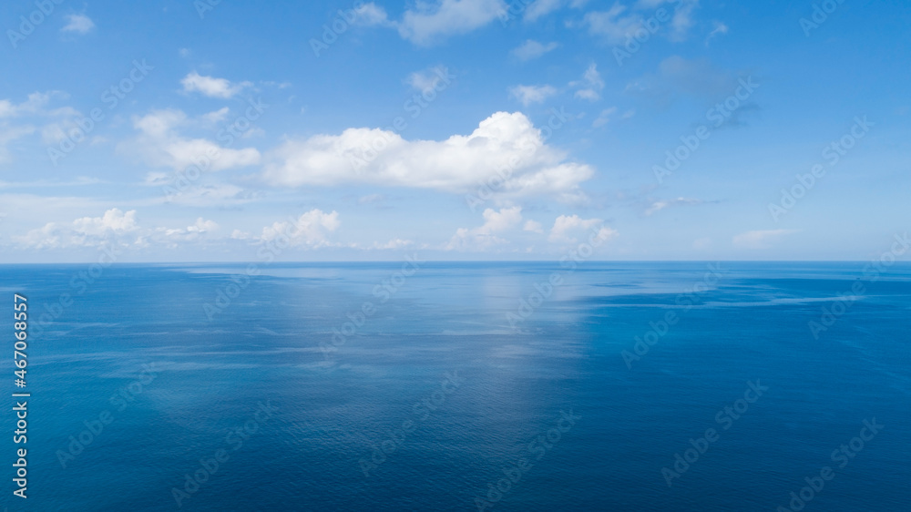 Amazing Aerial view of Tropical sea Blue ocean water sea surface background
