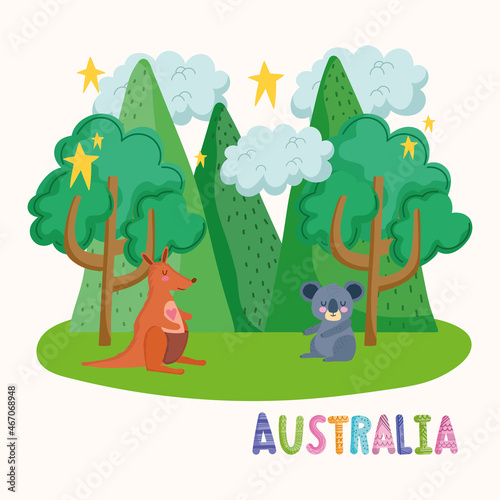 australia animals in the land © Stockgiu