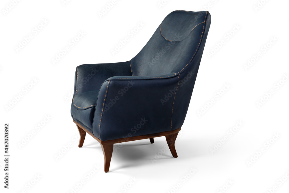 armchair isolated on a white background . side view armchair isolated on a white background . side view