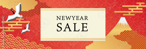 新春　初売りポスターイラスト