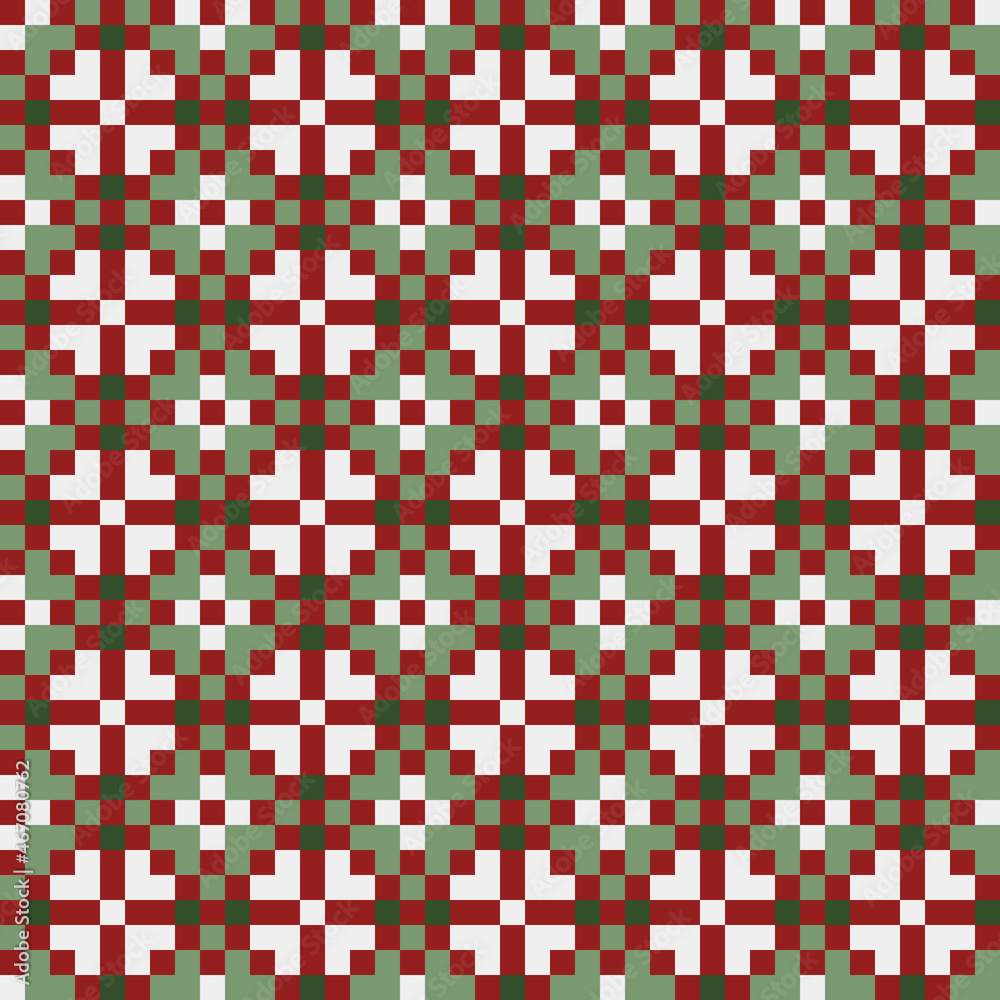 Fototapeta premium Abstract Cross Pattern generative computational art illustration