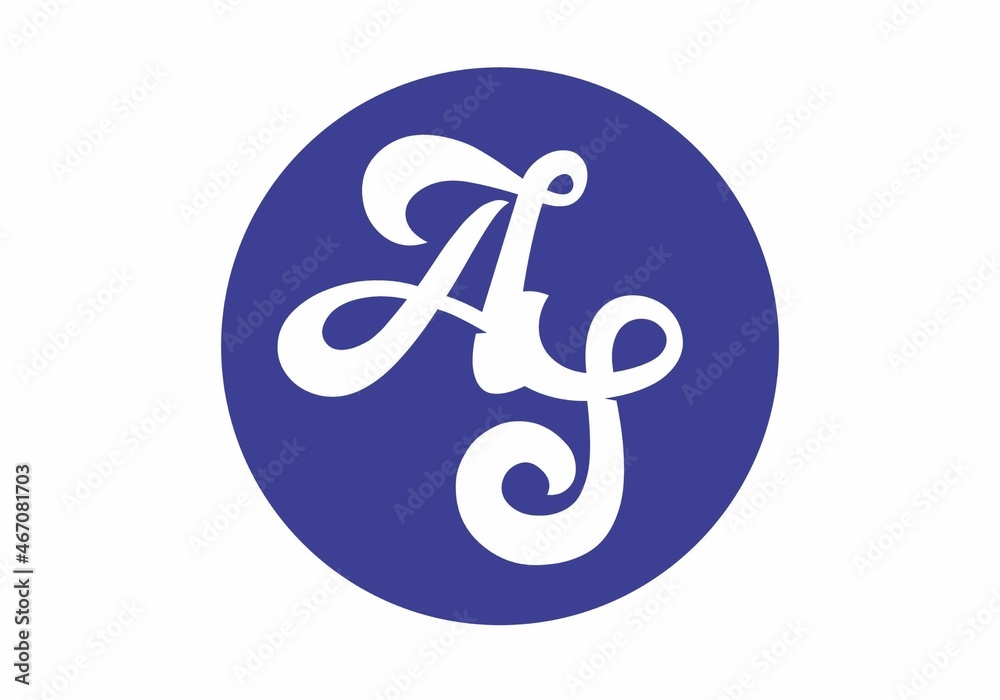 Unique shape of AS initial letter Unique shape of AS initial letter