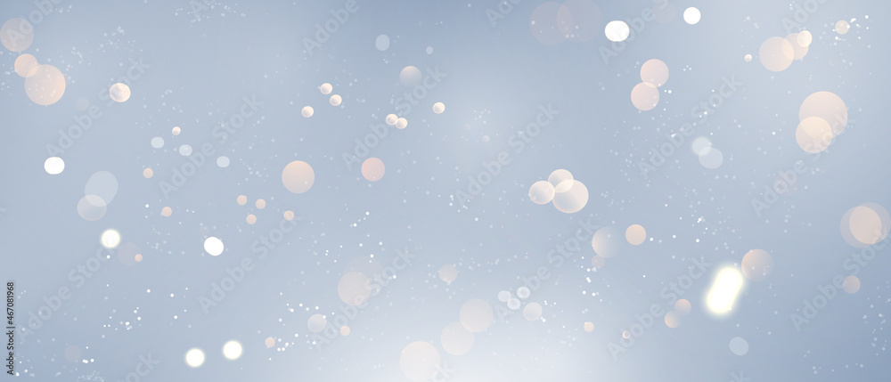 Winter is Abstract blur gold light element that can be used for decorative bokeh background. falling snow - obrazy, fototapety, plakaty 