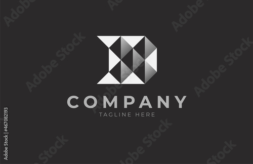 Initial DX Logo, letter D X with modern style, usable for brand and company logo, vector illustration