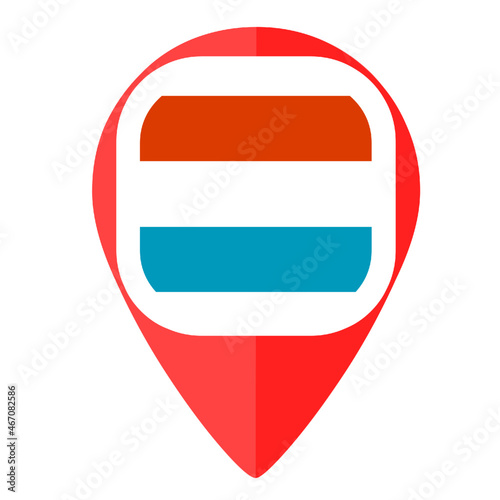 Free Download Luxembourg flag pin map marker country - GFXLoad