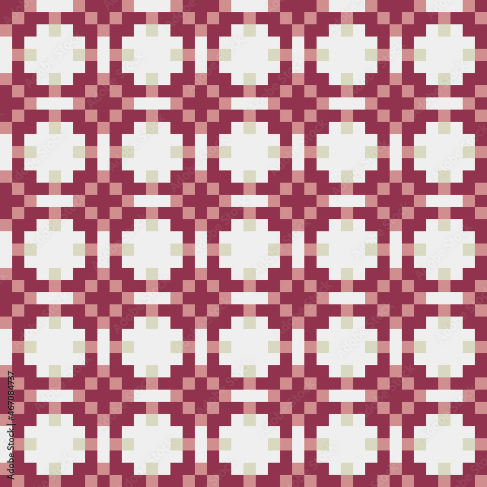 Fototapeta premium Abstract Cross Pattern generative computational art illustration