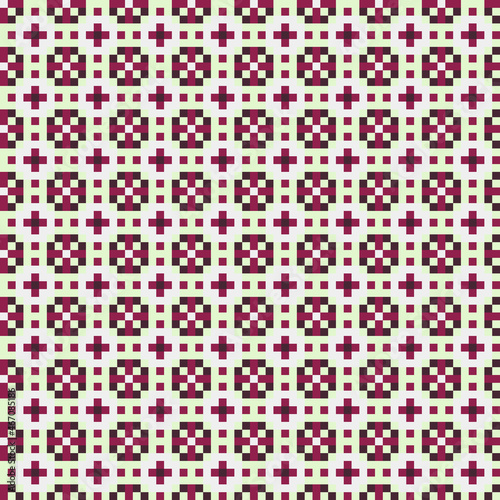 Abstract Cross Pattern generative computational art illustration