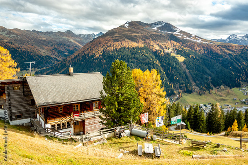 Strela Alp with view towards Davos in Autumn 2021 photo